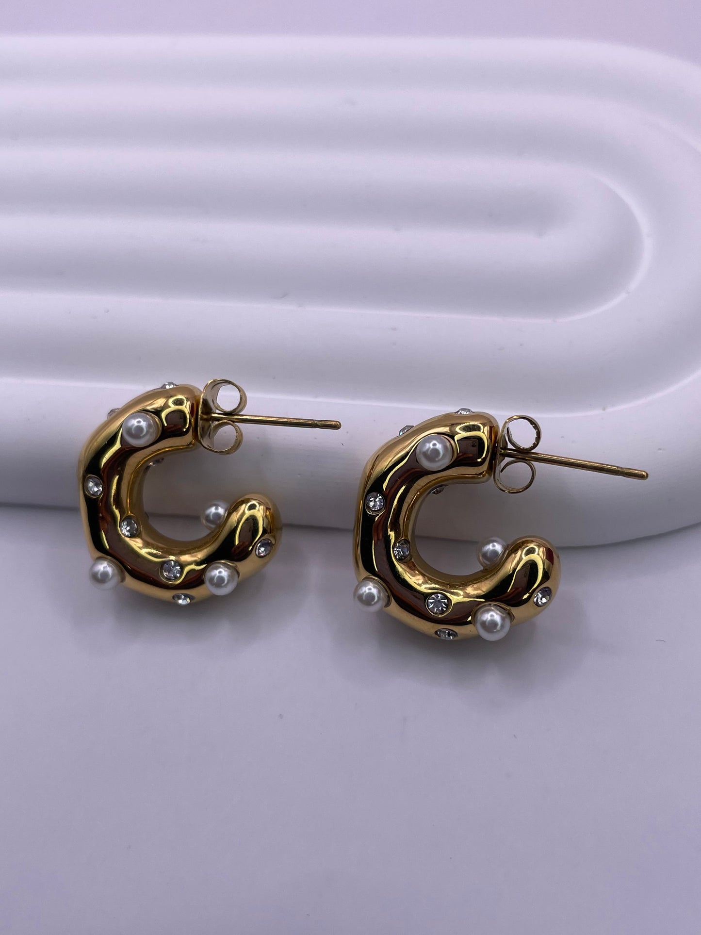 Boucles D'oreilles Lunexa Blanches