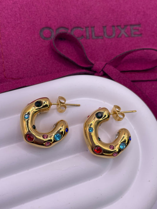 Boucles D'oreilles Lunexa Colorées
